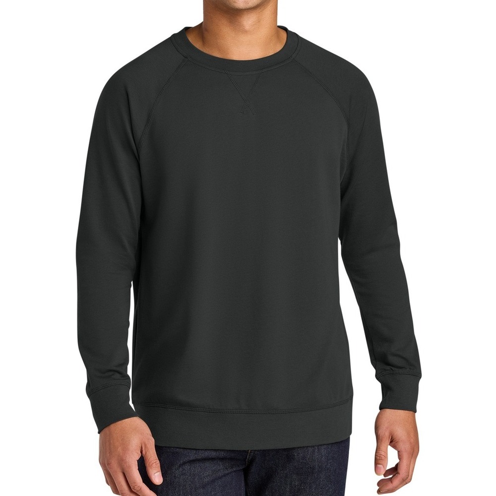 Next Level NWOT L NL9000 French Terry Raglan Sweatshirt Unisex Graphite Black